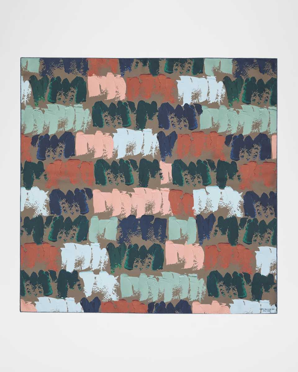 Painter's Palette Square Silk Twill Scarf